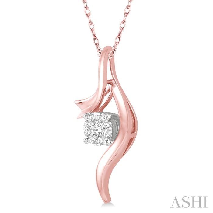 Round Shape Lovebright Diamond Fashion Pendant-2