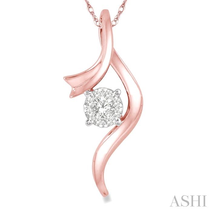Round Shape Lovebright Diamond Fashion Pendant-3