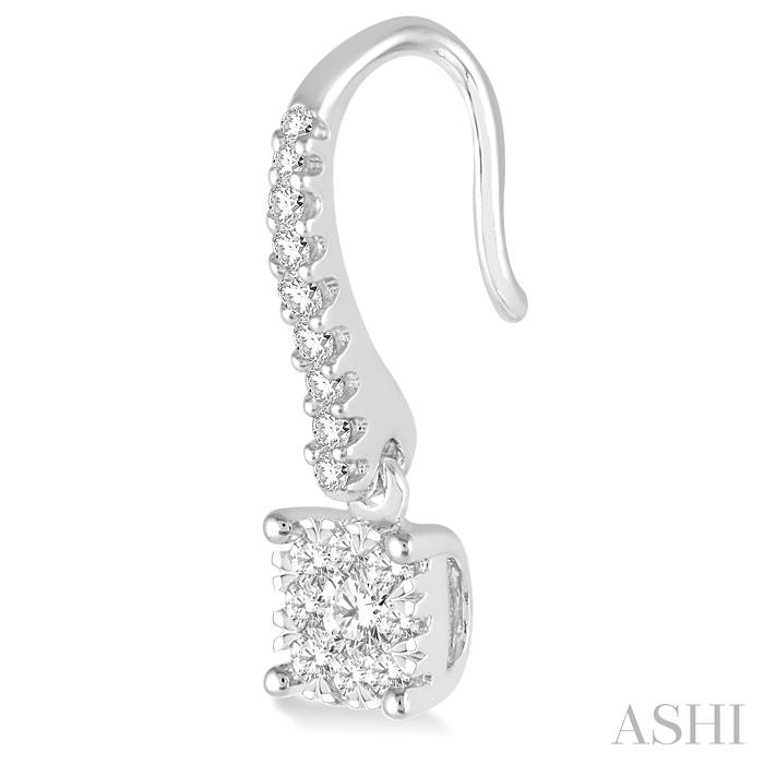 Cushion Shape Lovebright Essential Diamond Earrings-3