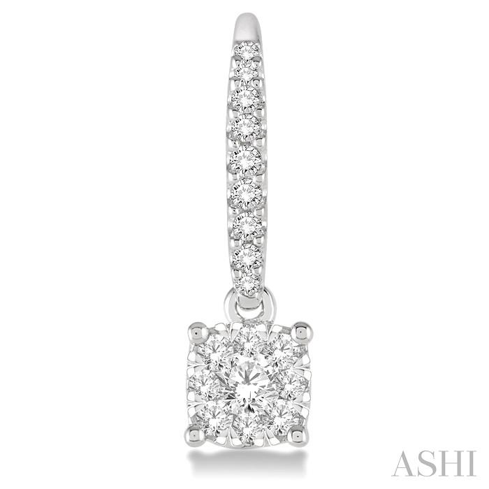 Cushion Shape Lovebright Essential Diamond Earrings-2