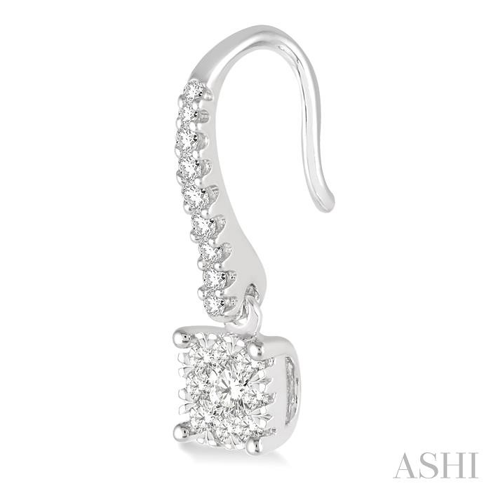 Cushion Shape Lovebright Essential Diamond Earrings-3