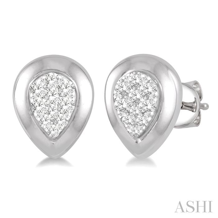 PEAR SHAPE LOVEBRIGHT ESSENTIAL DIAMOND EARRINGS