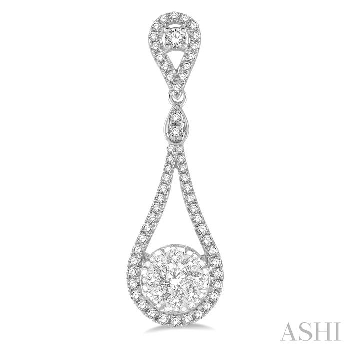 Pear Shape Lovebright Diamond Earrings-2
