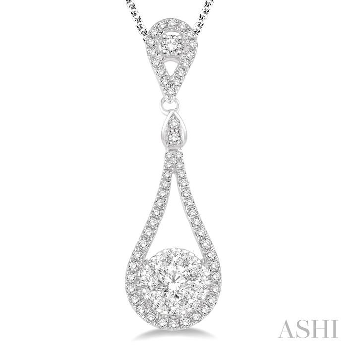 Pear Shape Lovebright Diamond Pendant-3