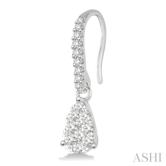 Pear Shape Lovebright Essential Diamond Earrings-3
