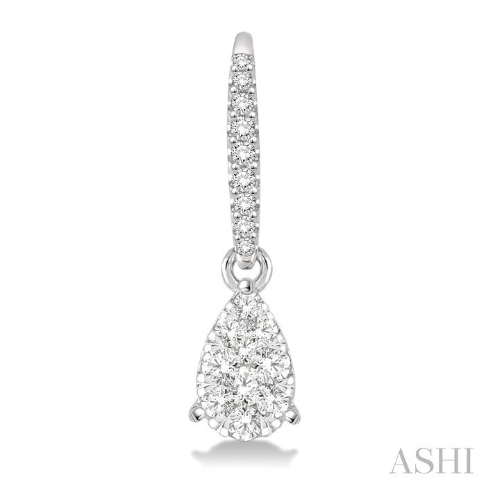 Pear Shape Lovebright Essential Diamond Earrings-2
