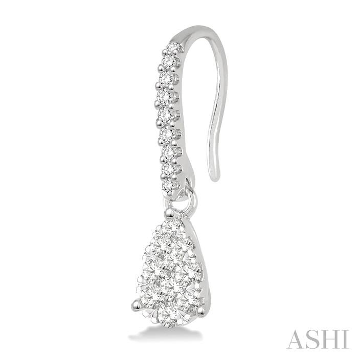Pear Shape Lovebright Essential Diamond Earrings-3