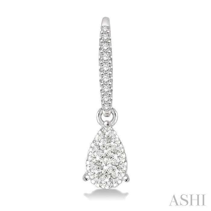 Pear Shape Lovebright Essential Diamond Earrings-2