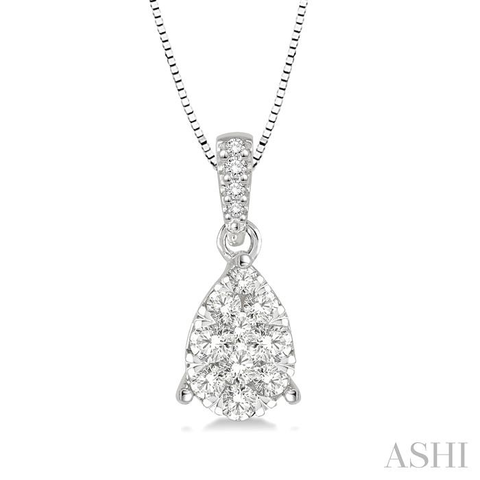 PEAR SHAPE LOVEBRIGHT ESSENTIAL DIAMOND PENDANT