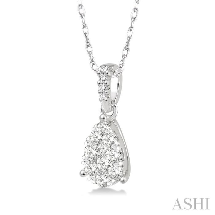 Pear Shape Lovebright Essential Diamond Pendant-2