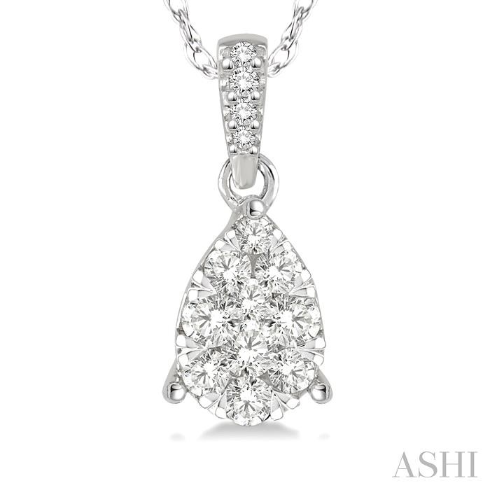 Pear Shape Lovebright Essential Diamond Pendant-3