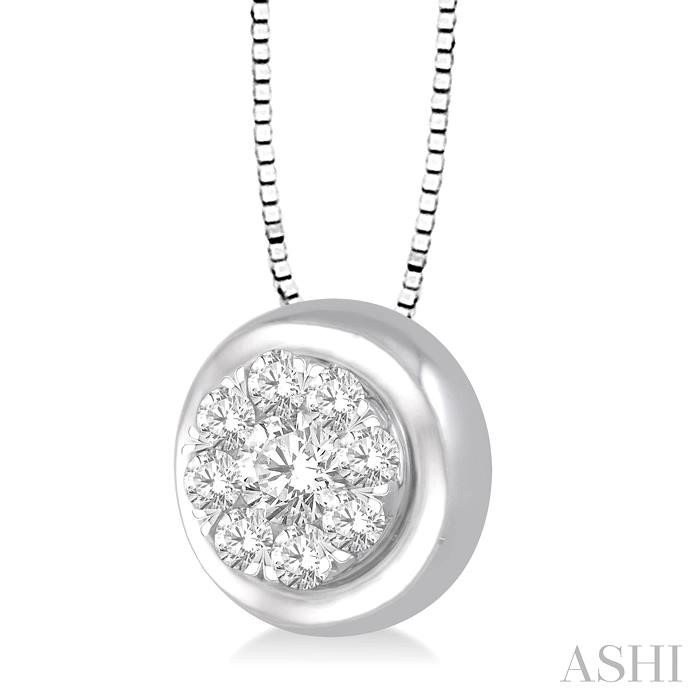 Round Shape Lovebright Essential Diamond Pendant-2