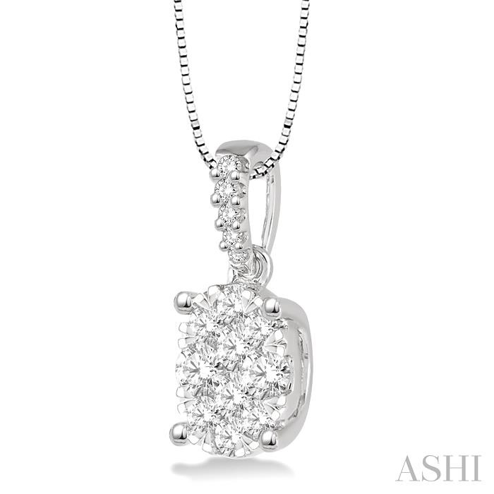Oval Shape Lovebright Essential Diamond Pendant-2