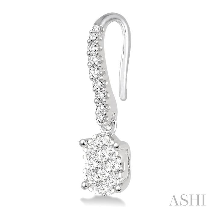 Oval Shape Lovebright Essential Diamond Earrings-3