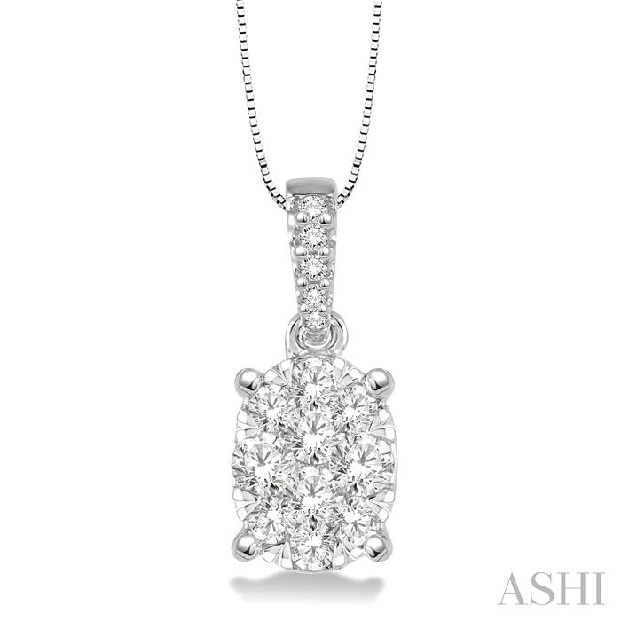 OVAL SHAPE LOVEBRIGHT ESSENTIAL DIAMOND PENDANT