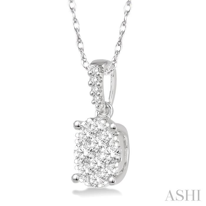 Oval Shape Lovebright Essential Diamond Pendant-2