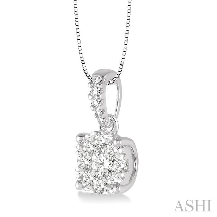 Round Shape Lovebright Essential Diamond Pendant-2