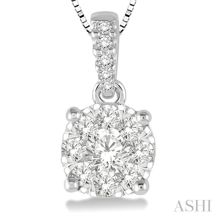 Round Shape Lovebright Essential Diamond Pendant-3