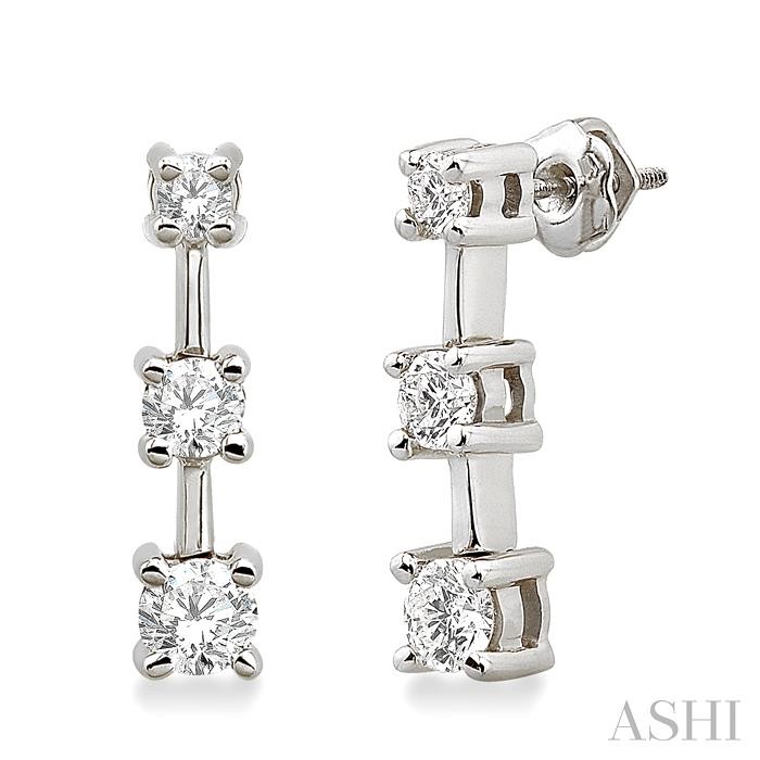 PAST PRESENT & FUTURE DIAMOND EARRINGS