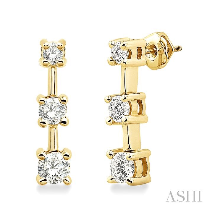 PAST PRESENT & FUTURE DIAMOND EARRINGS