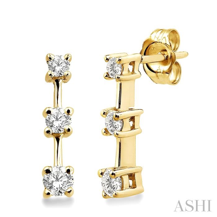 PAST PRESENT & FUTURE DIAMOND EARRINGS