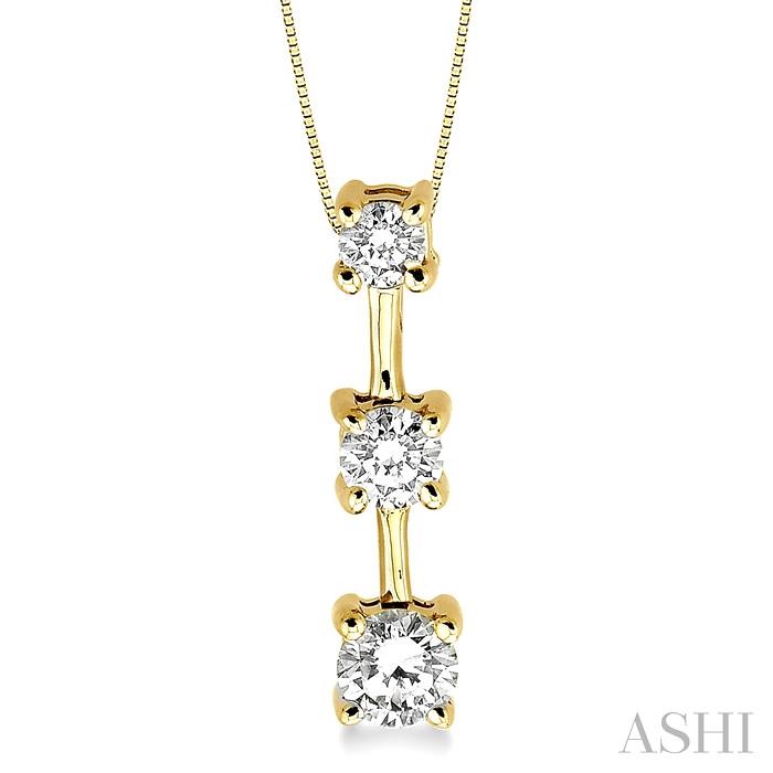 PAST PRESENT & FUTURE DIAMOND PENDANT