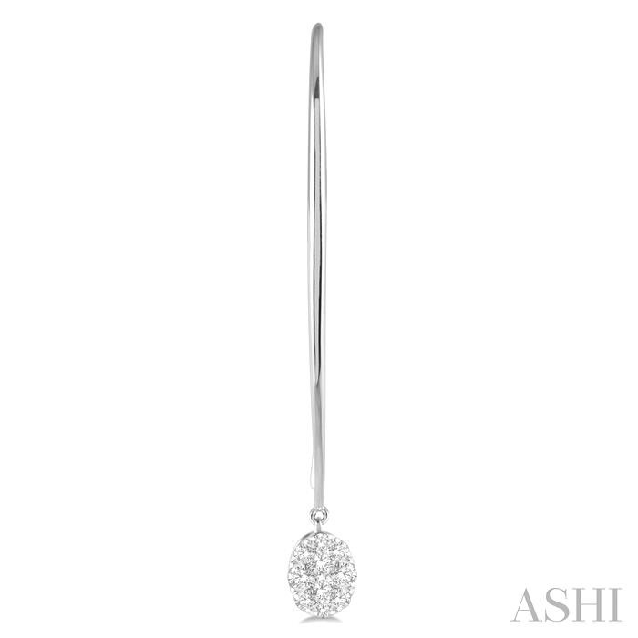 Oval Shape Lovebright Essential Diamond Earrings-2