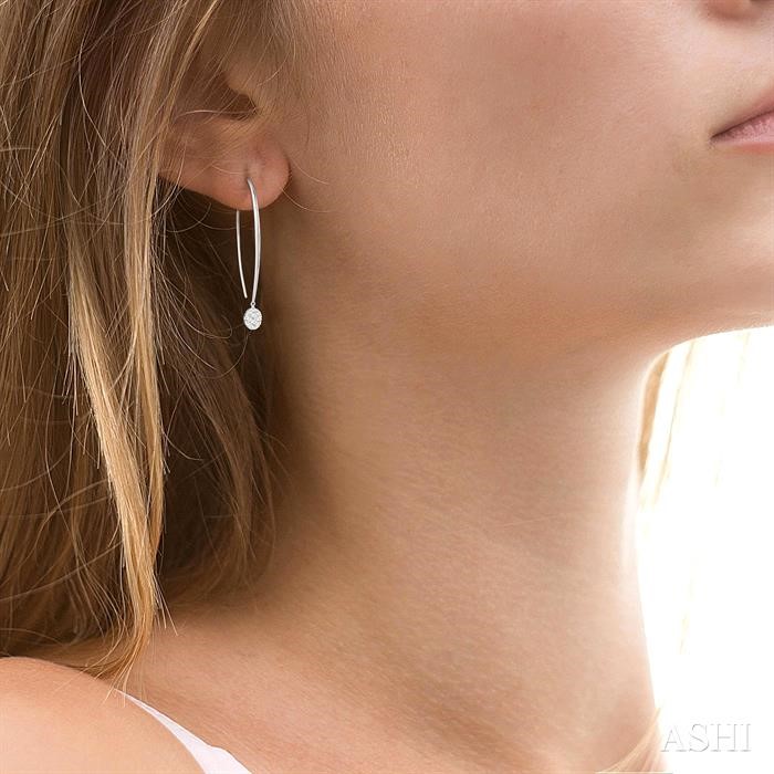 Oval Shape Lovebright Essential Diamond Earrings-4