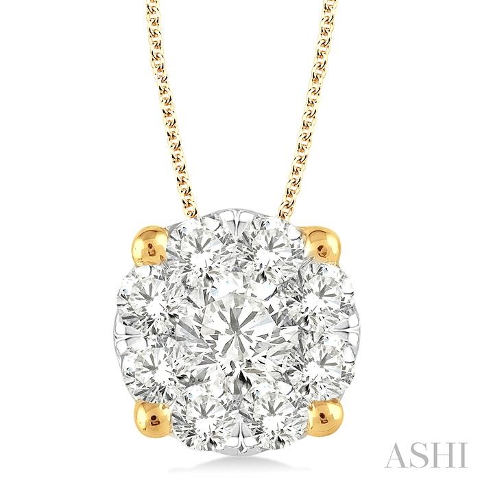 ROUND SHAPE LOVEBRIGHT ESSENTIAL DIAMOND SOLITAIRE PENDANT