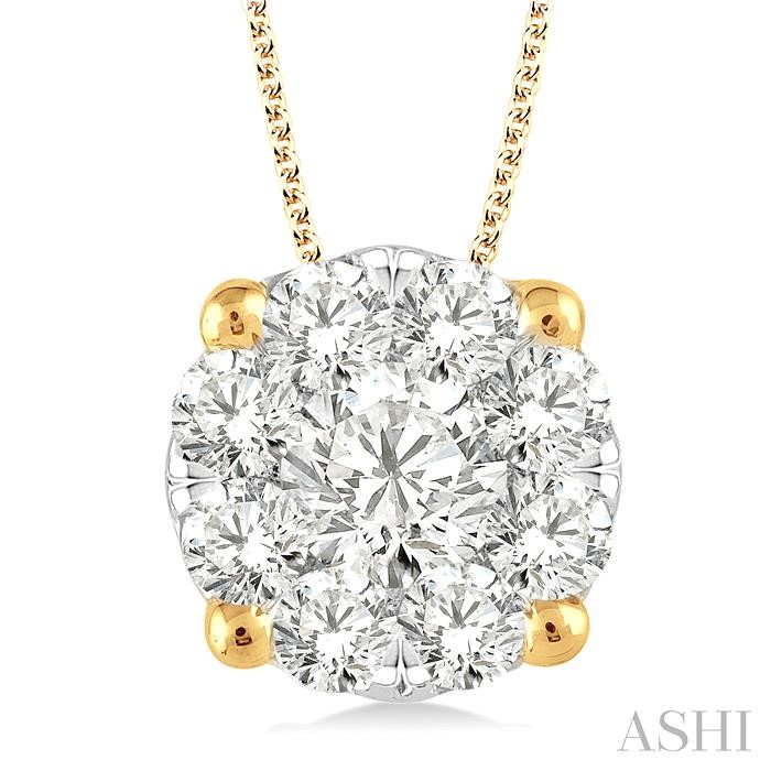 ROUND SHAPE LOVEBRIGHT ESSENTIAL DIAMOND SOLITAIRE PENDANT