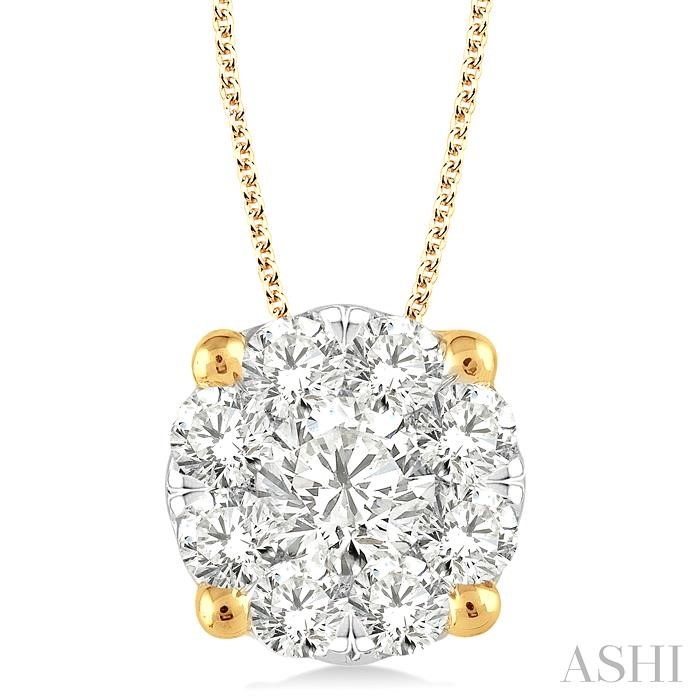 ROUND SHAPE LOVEBRIGHT ESSENTIAL DIAMOND SOLITAIRE PENDANT