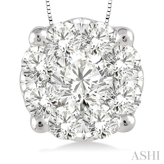 Round Shape Lovebright Essential Diamond Solitaire Pendant-3