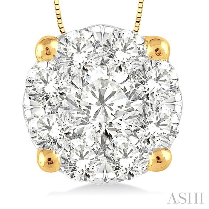 Round Shape Lovebright Essential Diamond Solitaire Pendant-3