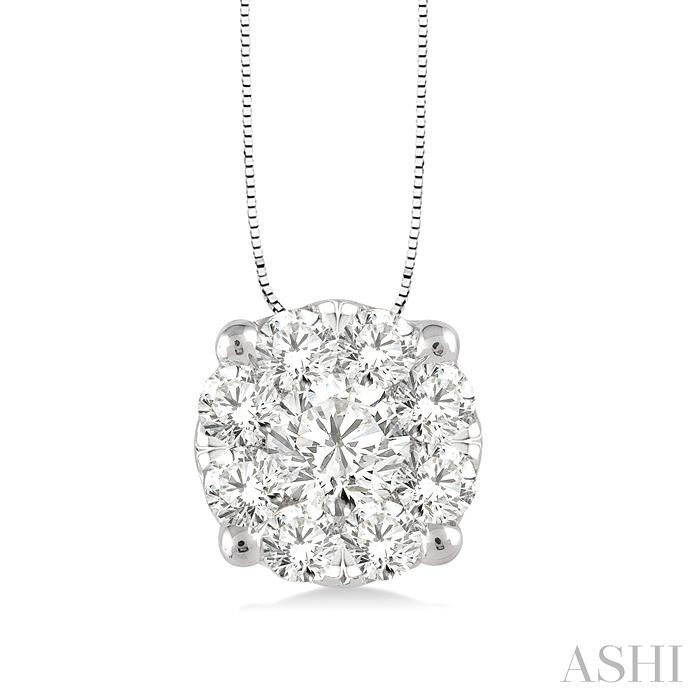 ROUND SHAPE LOVEBRIGHT ESSENTIAL DIAMOND SOLITAIRE PENDANT