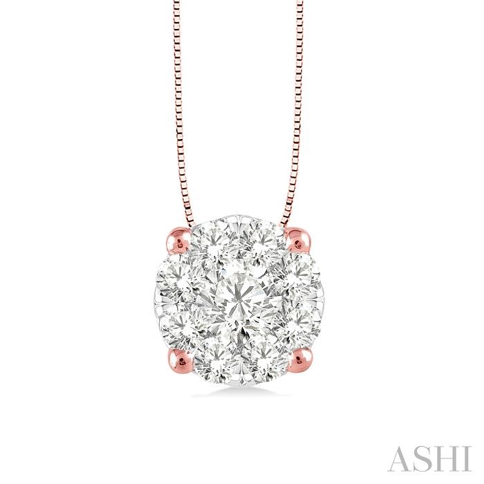 ROUND SHAPE LOVEBRIGHT ESSENTIAL DIAMOND SOLITAIRE PENDANT