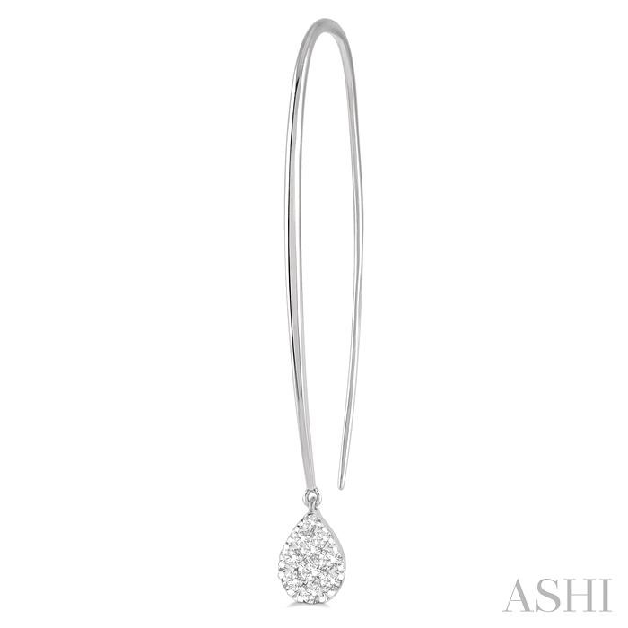 Pear Shape Lovebright Essential Diamond Earrings-3