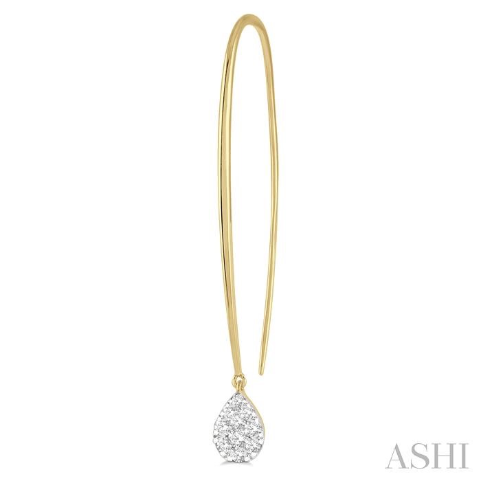 Pear Shape Lovebright Essential Diamond Earrings-3