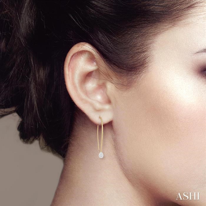 Pear Shape Lovebright Essential Diamond Earrings-4