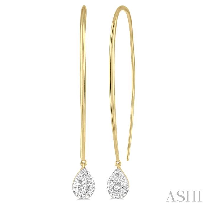 PEAR SHAPE LOVEBRIGHT ESSENTIAL DIAMOND EARRINGS