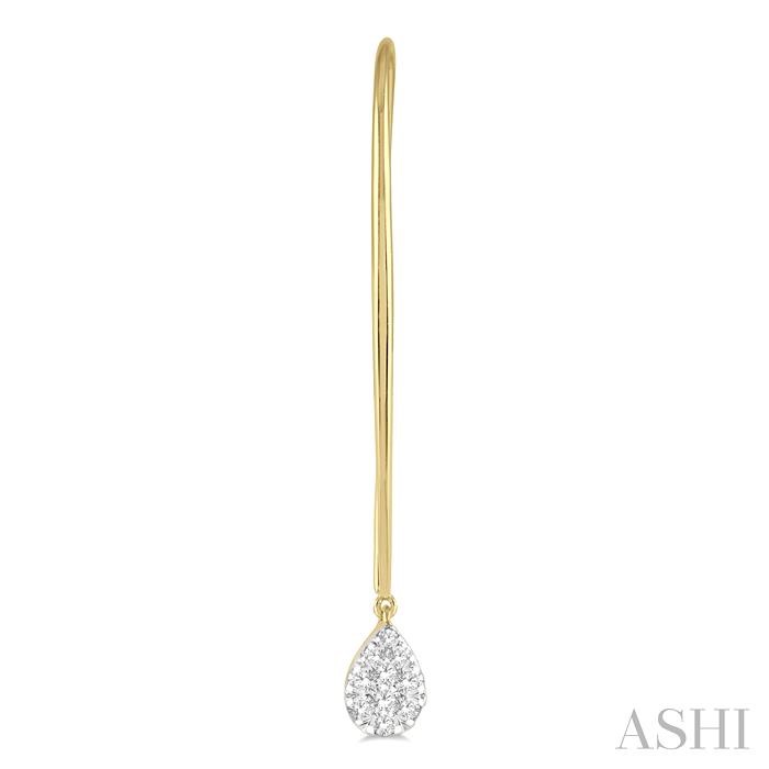 Pear Shape Lovebright Essential Diamond Earrings-2