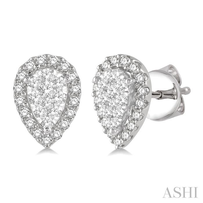 PEAR SHAPE LOVEBRIGHT ESSENTIAL DIAMOND EARRINGS