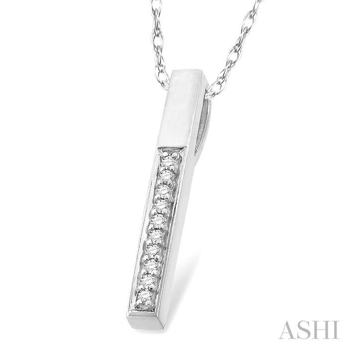 Vertical Bar Diamond Pendant-2