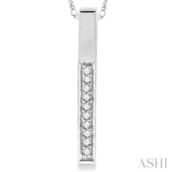 Vertical Bar Diamond Pendant-3