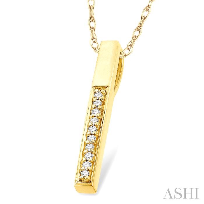 Vertical Bar Diamond Pendant-2