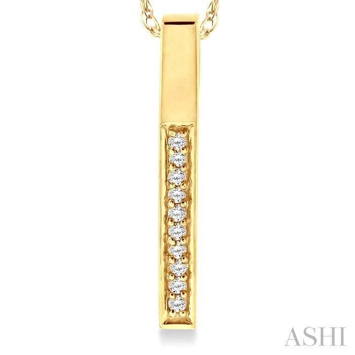 Vertical Bar Diamond Pendant-3