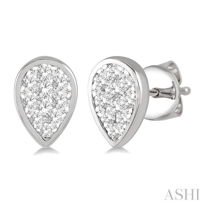 PEAR SHAPE LOVEBRIGHT ESSENTIAL DIAMOND EARRINGS