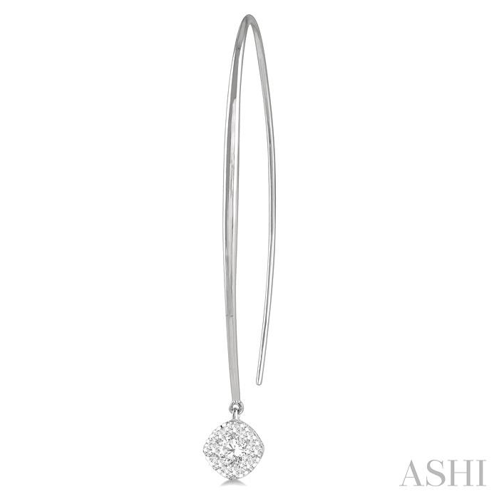Cushion Shape Lovebright Essential Diamond Earrings-3