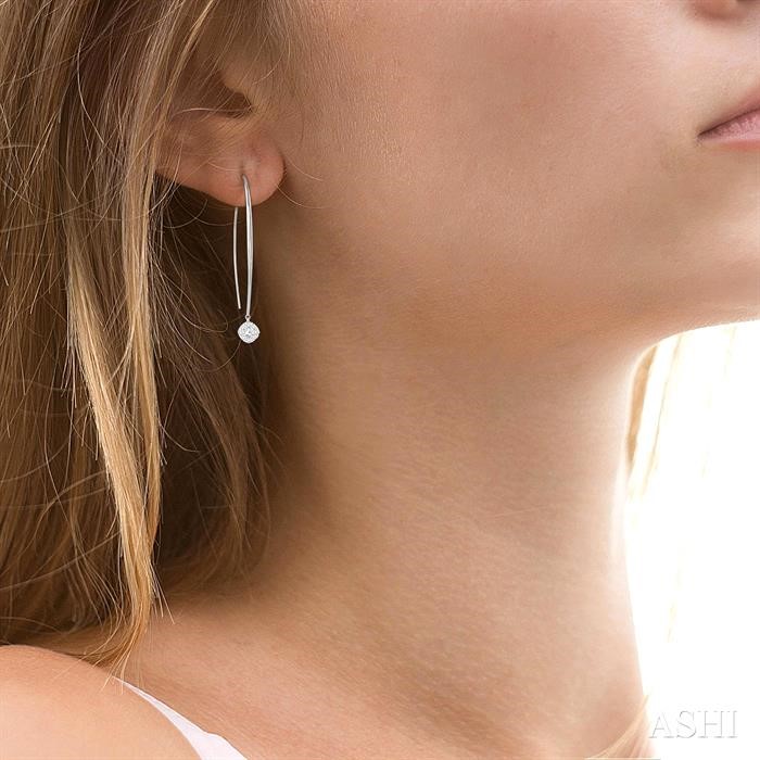 Cushion Shape Lovebright Essential Diamond Earrings-4