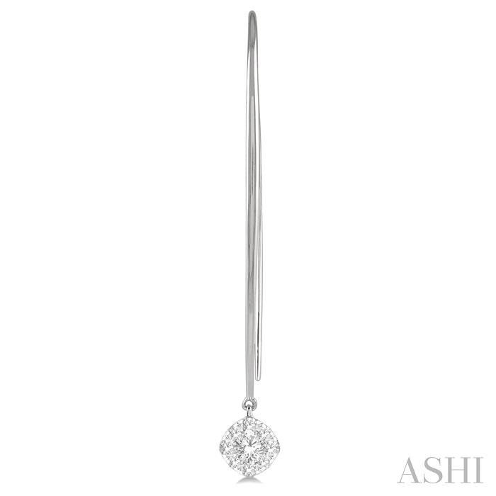 Cushion Shape Lovebright Essential Diamond Earrings-2