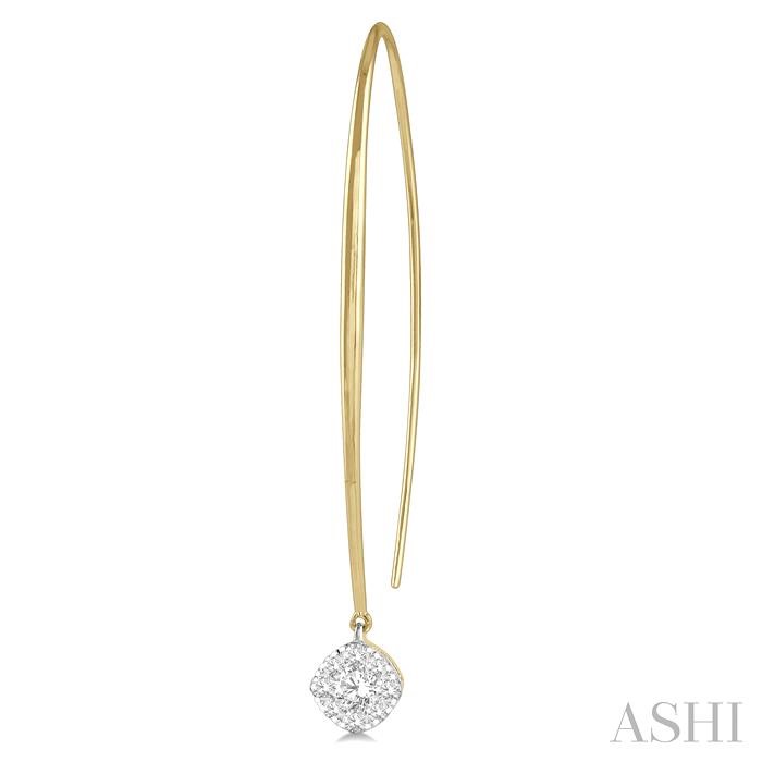 Cushion Shape Lovebright Essential Diamond Earrings-3